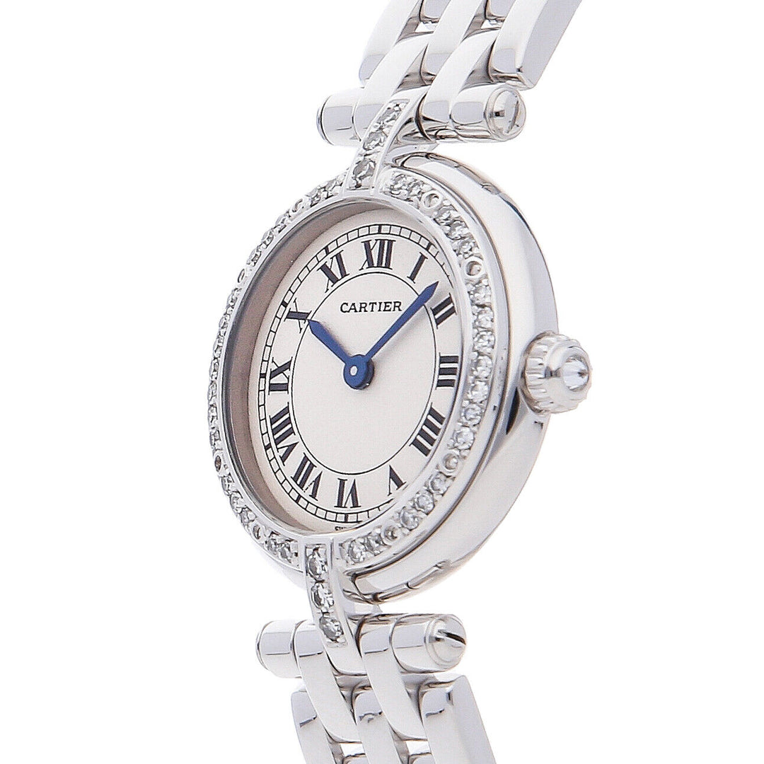 カルティエ腕時計 パンテール ラウンドモデル  ホワイトゴールド ダイヤモンド クオーツ式レディース腕時計