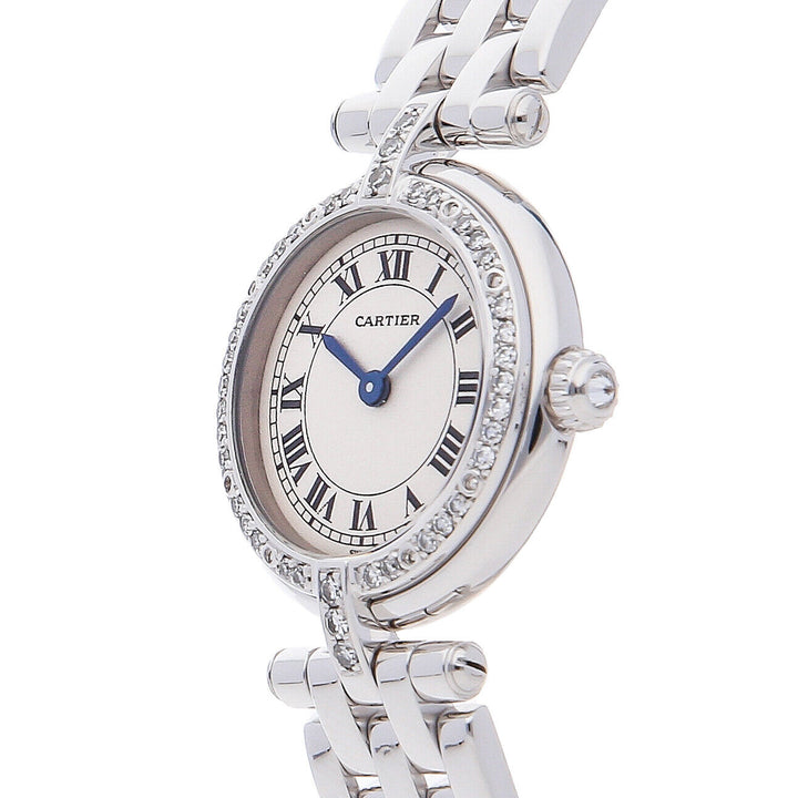 カルティエ腕時計 パンテール ラウンドモデル  ホワイトゴールド ダイヤモンド クオーツ式レディース腕時計