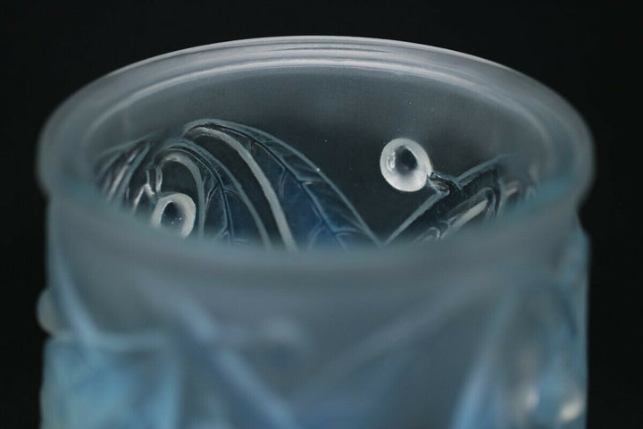 Rene Lalique Opalescent Glass 'Laurier' Vase