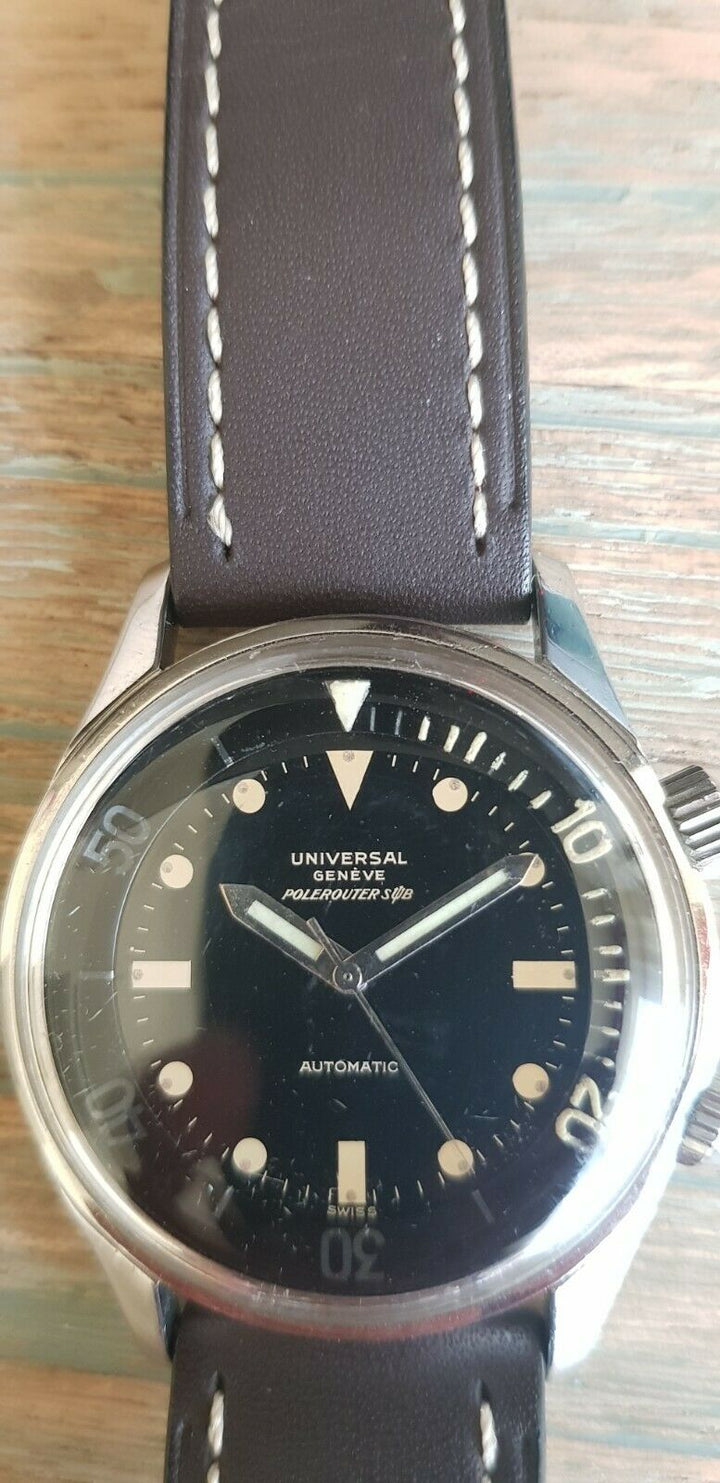 Universal geneve compax sub super-compressor case, vintage automatic 1962　ユニバーサル ジュネーブ ポールルーターサブ