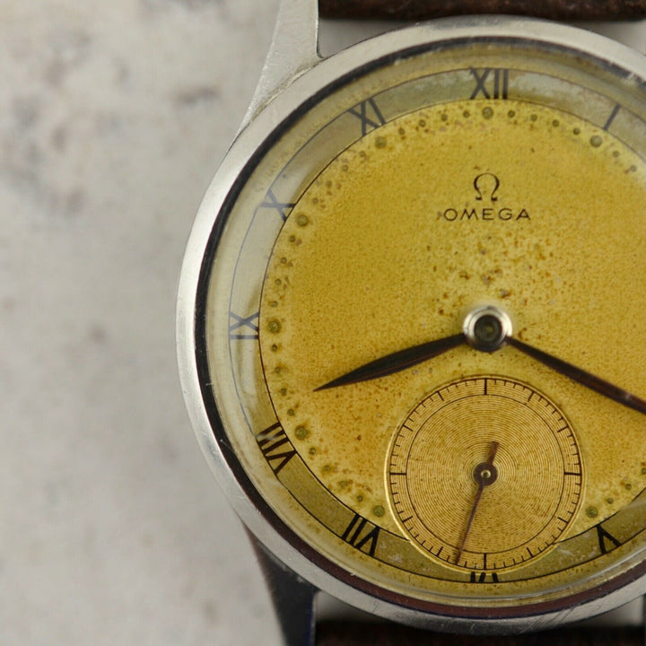 C.1958 ヴィンテージオメガ　機械式(手巻き）　カラトラバ　腕時計　CAL.Ω30TS　型番3459　スチール製