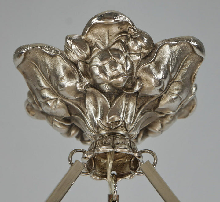 ミューラー兄弟　作：1930フランスアールデコ調シャンデリアランプ