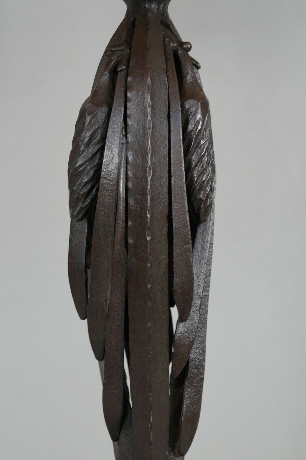 KATONA & DAUM : LARGE FRENCH 1925 ART DECO LAMP ....... wrought iron 1930 France