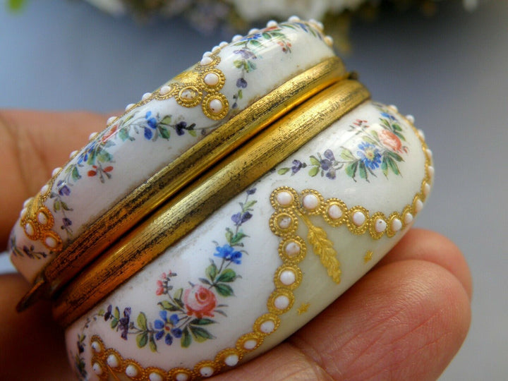 Sevres Antique Enamel Box Fabulous Decor
