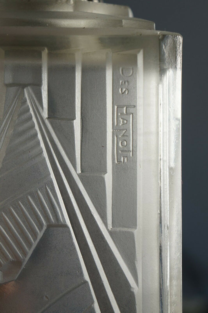 BOYREAU & HANOTS : French 1930 art deco lamp ....... muller daum era 1925 France