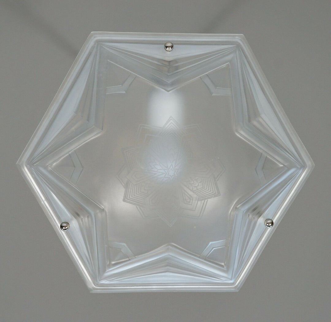 ミューラー兄弟　作：1930フランスアールデコ調シャンデリアランプ