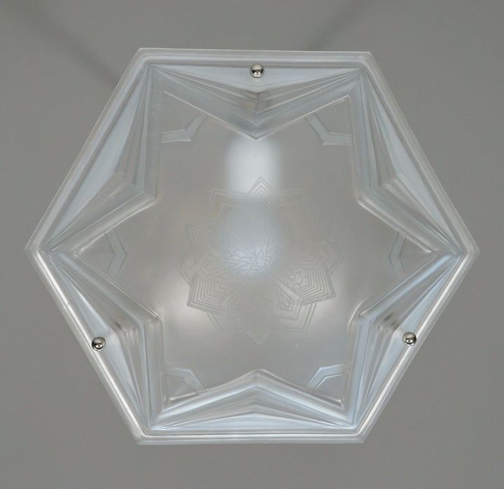 ミューラー兄弟　作：1930フランスアールデコ調シャンデリアランプ