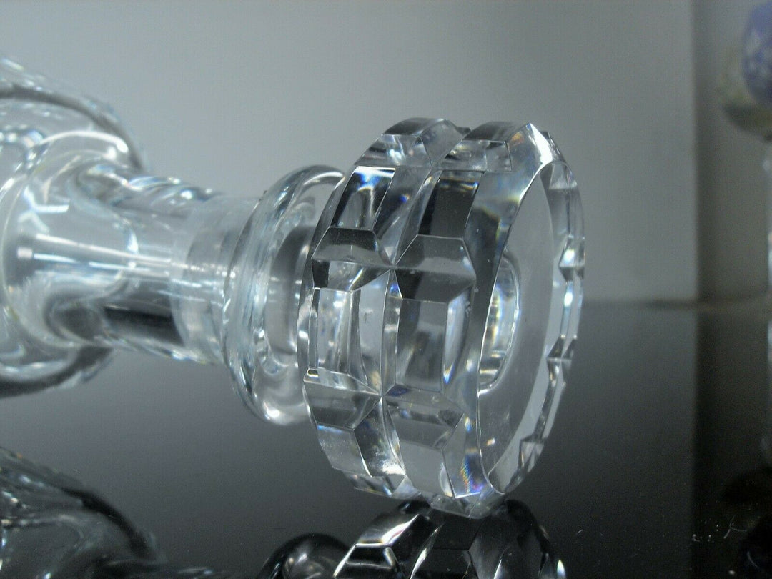 Antique Carafe Whisky Crystal Size Ribs Plates Talleyrand Baccarat Signed