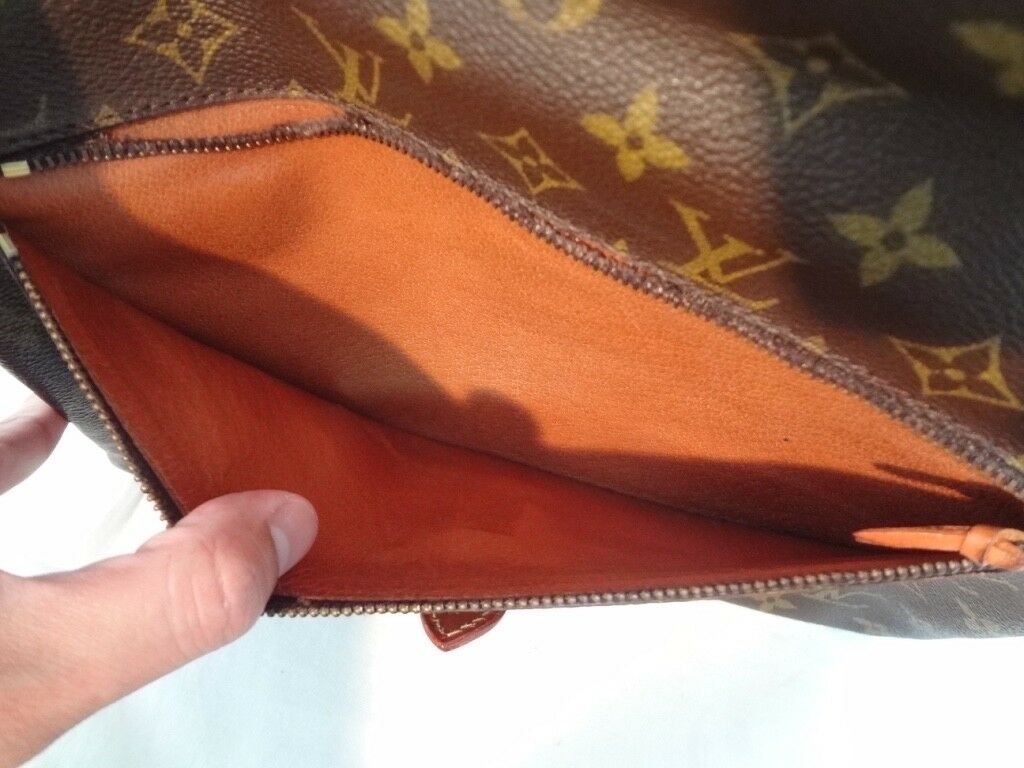 Auth Louis Vuitton Monogram Document case Porch Briefcase Bag LV82