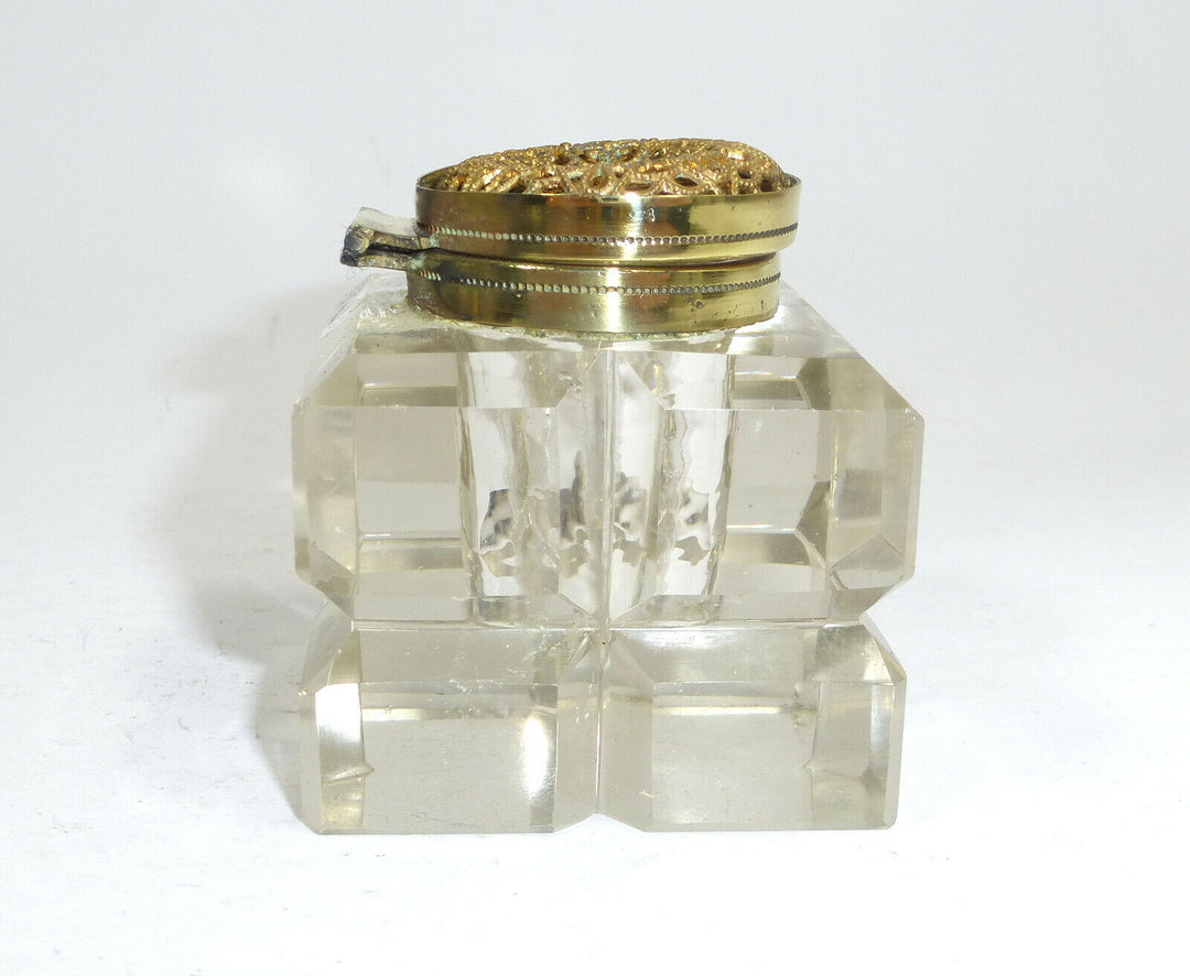 Tintenfass um 1900 Baccarat Frankreich