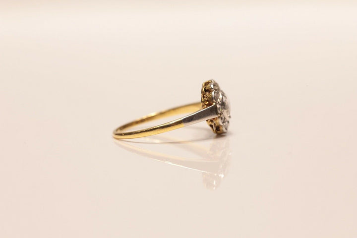 アンティーク オリジナル ヴィクトリアン ナチュラルローズカットダイヤモンド 14K リング