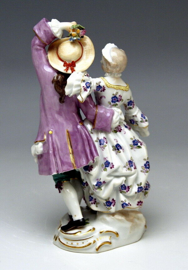 邁森 MEISSEN マイセン FIGUR GRUPPE GALANTES PAAR ALLEGORIE DER SOMMER MNR: 35 UM 1930