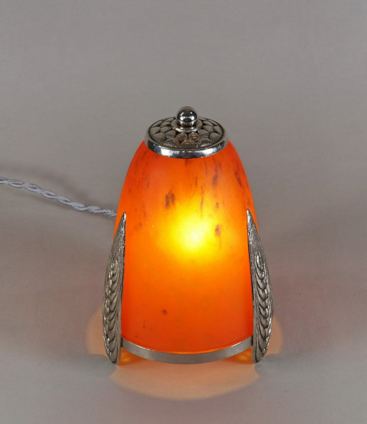 VAL & SCHNEIDER : FRENCH 1930 ART DECO NIGHT LAMP .. veilleuse 1925 muller era