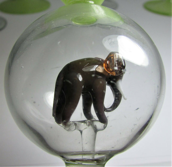 GREEN SWIRL ELEPHANT BIMINI WERKSTATTE MARTINI GLASS VERY RARE