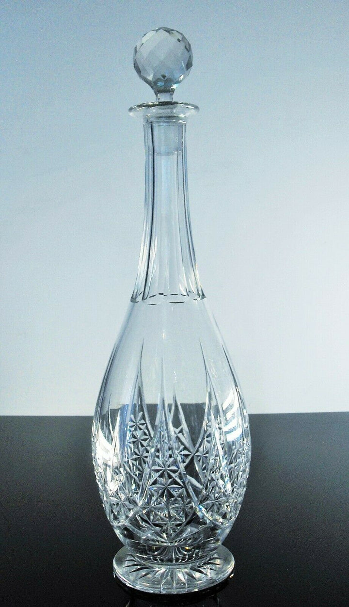 Antique Large Carafe Crystal Size Moulded Epiron Baccarat Front 1936