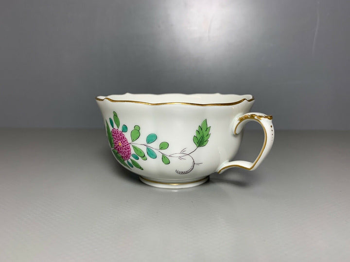 MEISSEN TEE GEDECK 2-TLG TASSE UT GARBENMUSTER KAKIEMON GUTER ZUSTAND 2.WAHL