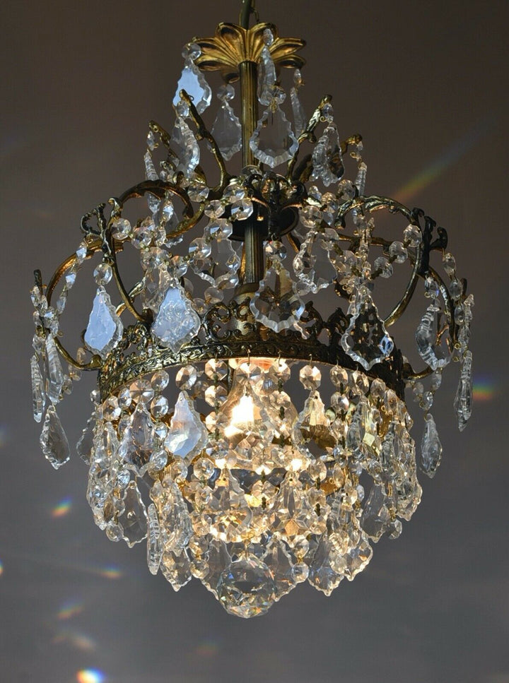 Rare Antique Style French Lamp Crystal Chandelier Home Living Interior Lighting