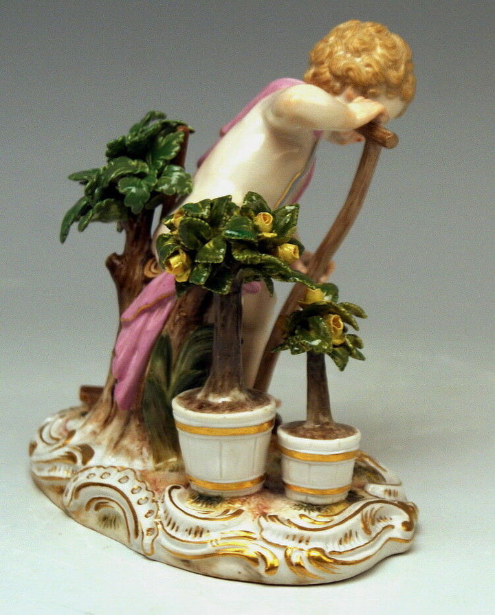 MEISSEN FIGUR VIER ELEMENTE DIE ERDE 4 ELEMENTS KÄNDLER EARTH NR: C100 UM 1870