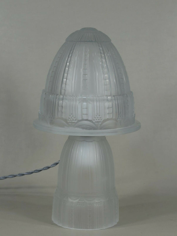 ミューラー兄弟：フランス　アールデコ調　マッシュルーム型ランプ　1930年