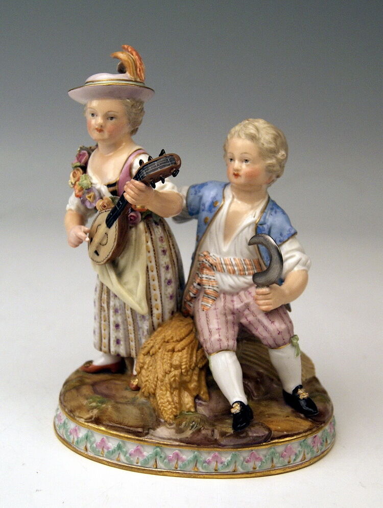 MEISSEN FIGUR GRUPPE DER SOMMER 4 JAHRESZEITEN THE SUMMER MNR: G92 UM 1870