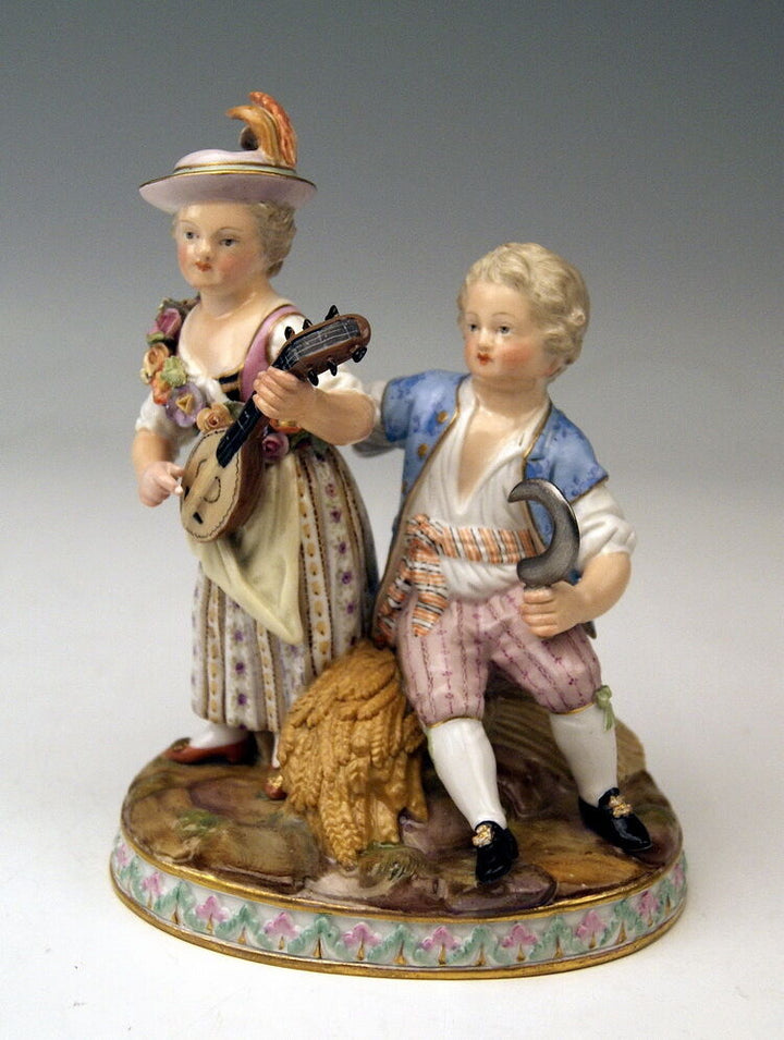 MEISSEN FIGUR GRUPPE DER SOMMER 4 JAHRESZEITEN THE SUMMER MNR: G92 UM 1870