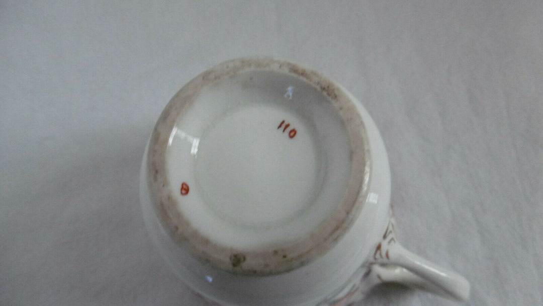 Tasse et sous-tasse Minton 110 estampillées V S "English Porcelain" du XIXe