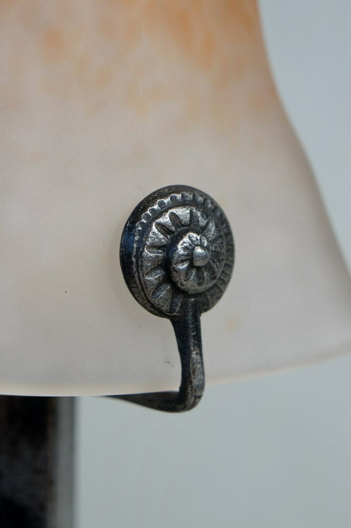 ヴァスール＆シュナイダー兄弟　フランス製アールデコランプ　錬鉄製　1925年　1930年