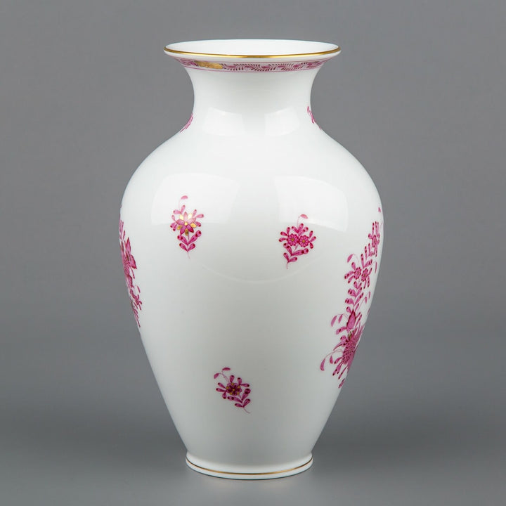 ヘレンド　インドの華　ピンク　花瓶