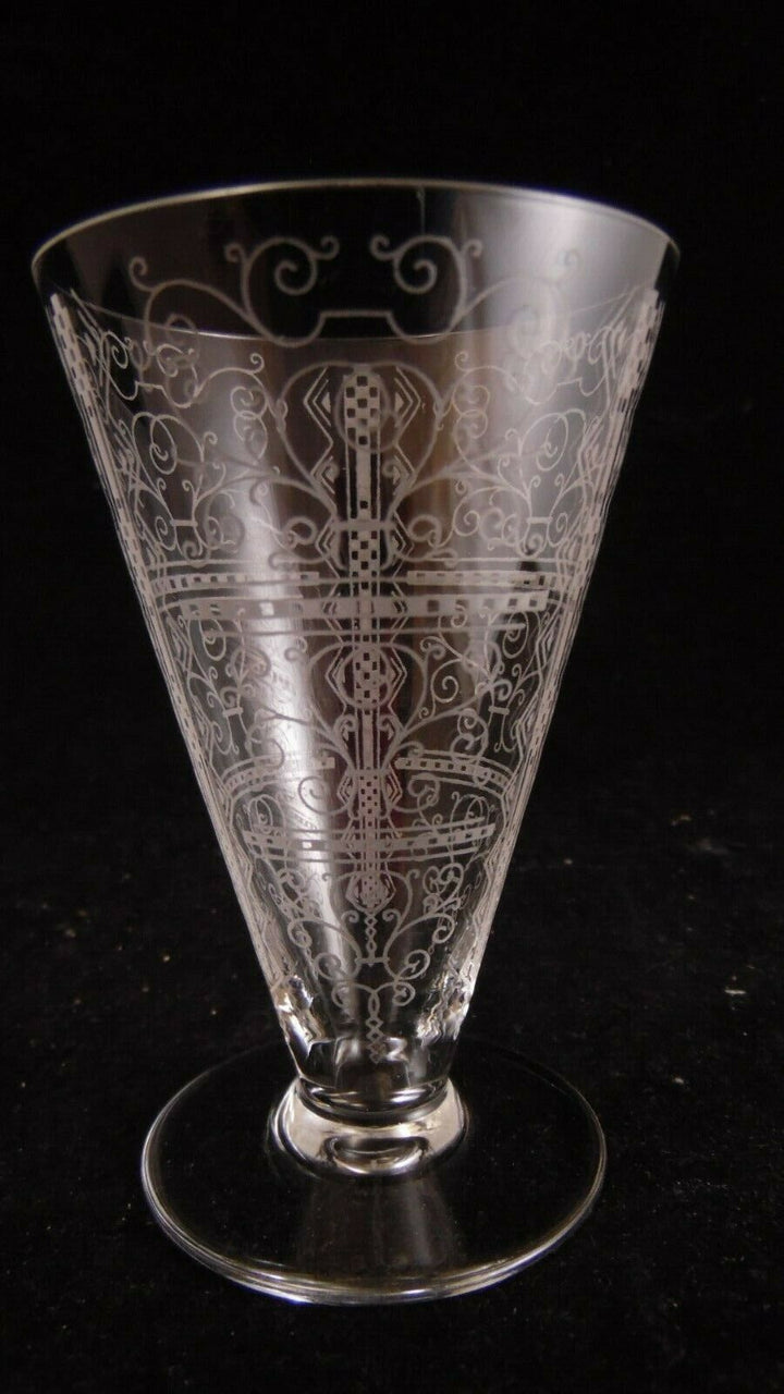 Service de 6 verres à vin en cristal de Baccarat modèle Lido, hauteur 10/10.2 cm