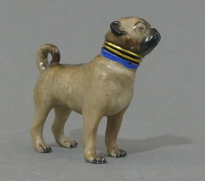 ⚔ Meissen Figur Parfümflakon Mops als Flakon seltenes Sammlerobjekt