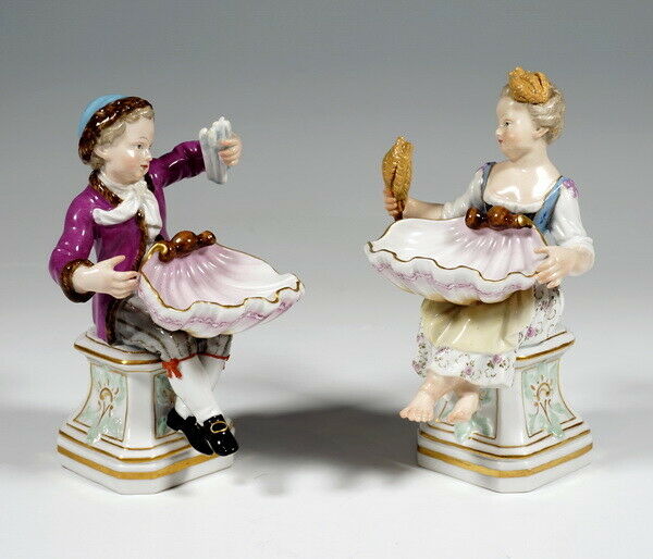 ✤1924年以前・マイセン(Meissen)フィギュリン✤『ヤギと少女』 アンティーク マイセン(meissen)人形・フィギュリン 作品集