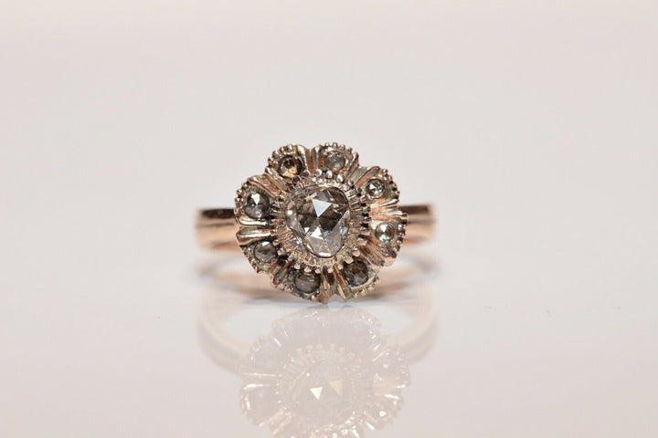 アンティーク オリジナル オスマン 8K ナチュラルローズカットダイヤモンドのリング