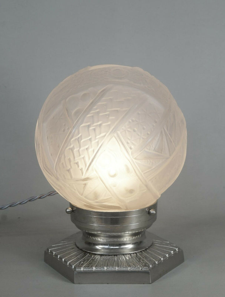 PETITOT & MULLER FRERES French Art Deco lamp 1930 1925