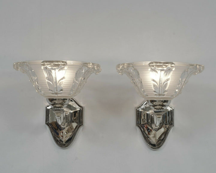 リチャード＆イーザン　1930年フランス アールデコの壁掛けランプ ペア