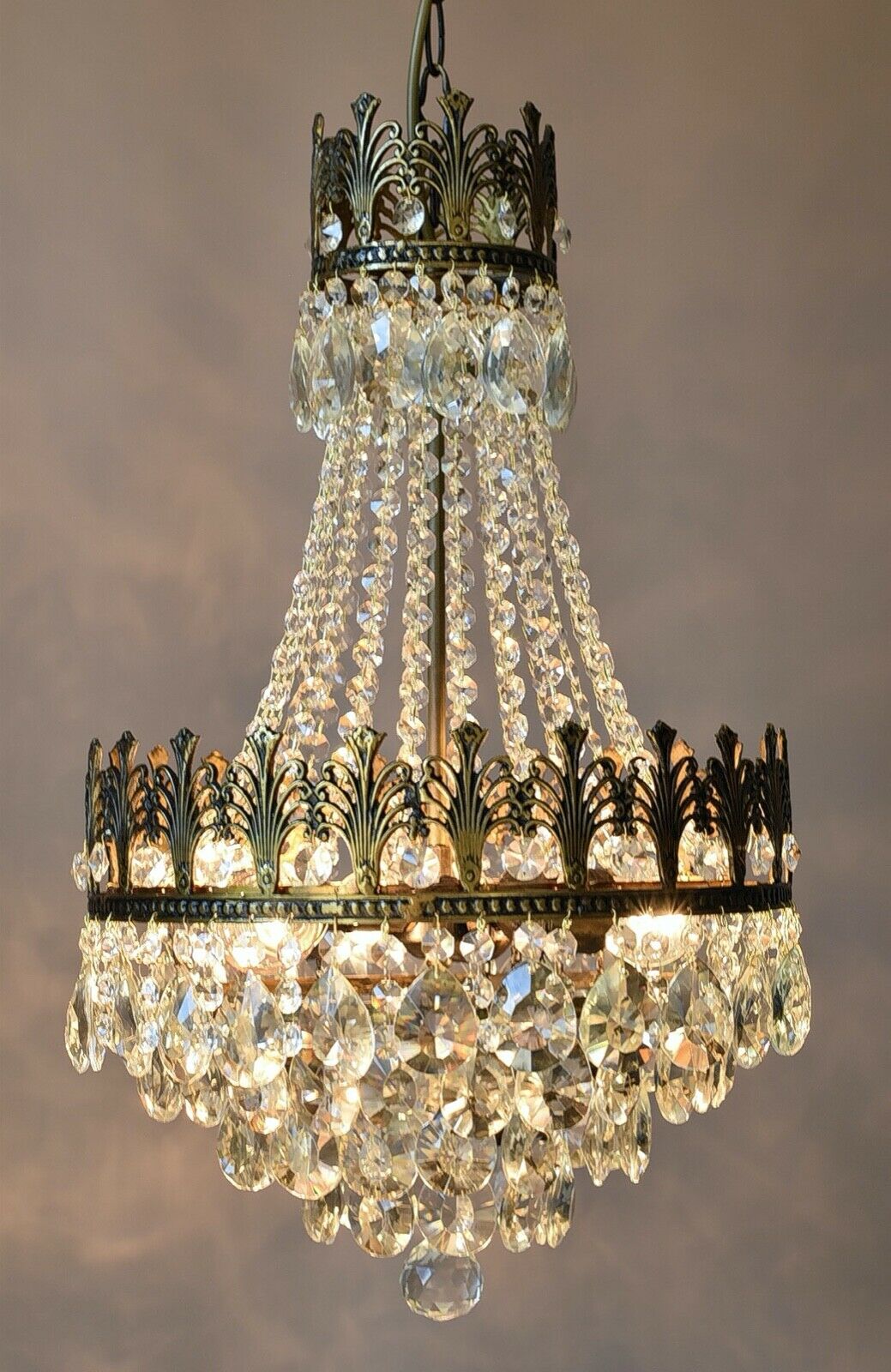 50’s フランスアンティーク シャンデリア エンパイア カフェ　ブロンズ 50's フランスアンティーク シャンデリア エンパイア カフェ ブロンズ