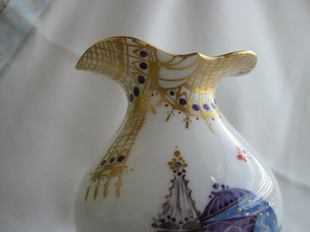 Schöne Meissen Tisch-Vase in Dekor 1001 Nacht
