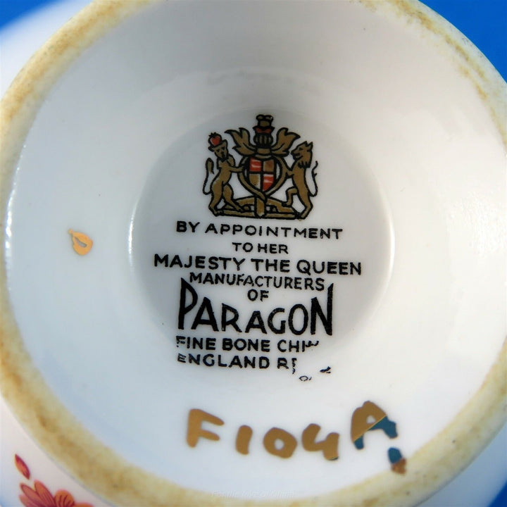 パラゴン　ブライトイエローボーダー＆フラワー　カップ&ソーサー