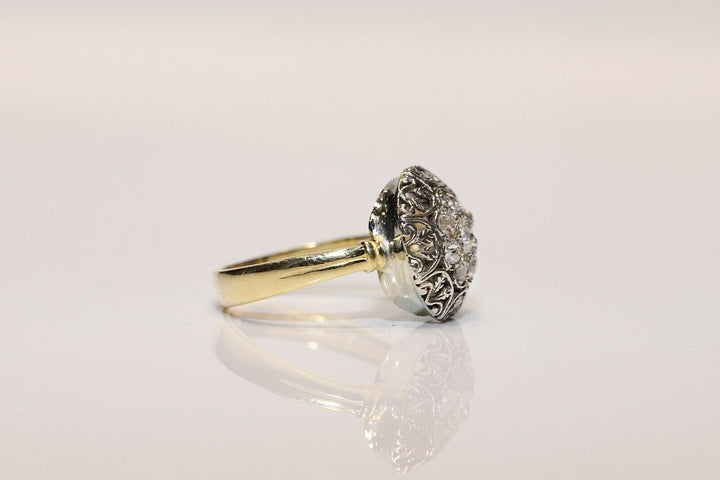 アンティーク オリジナル ヴィクトリアン 18K ナチュラルダイヤモンドのリング