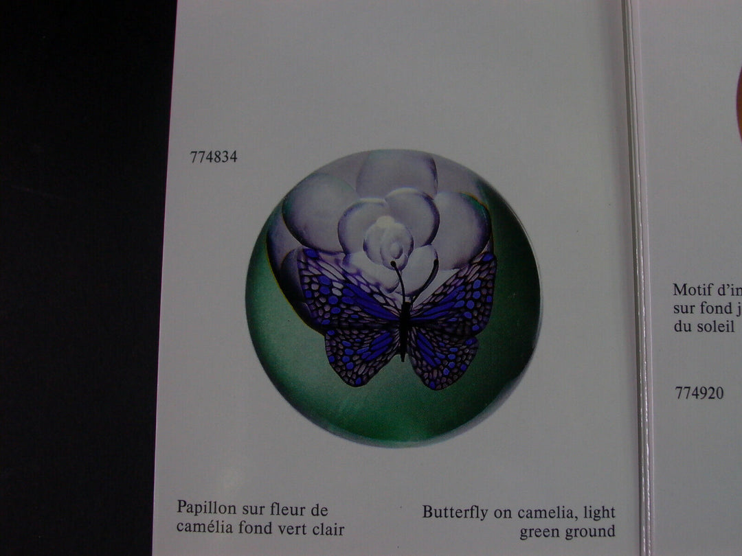 orig. BACCARAT Paperweight presse-papiers BUTTERFLY - limit. 99/200 - Zertifikat