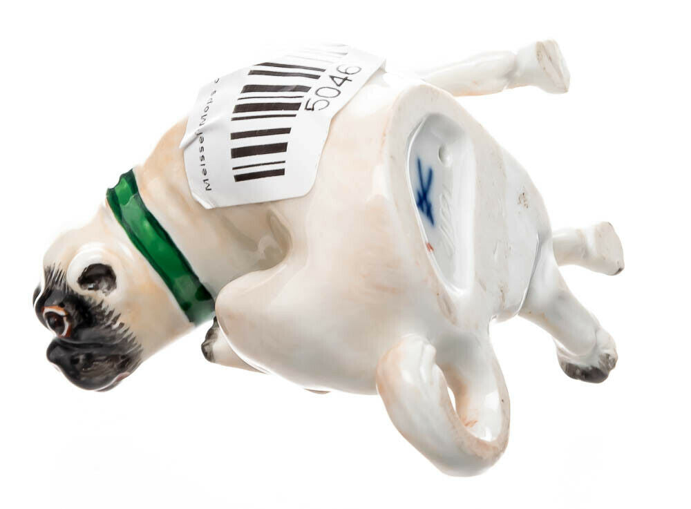 マイセン人形 パグ  動物シリーズ 1級品 1970年 6,5cm
