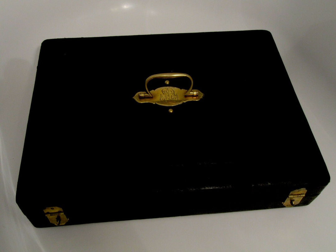 Puiforcat French Sterling Silver Dinner Flatware Set 25 pc Iris w/box