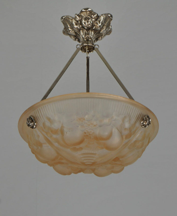 ミューラー兄弟　作：1930フランスアールデコ調シャンデリアランプ
