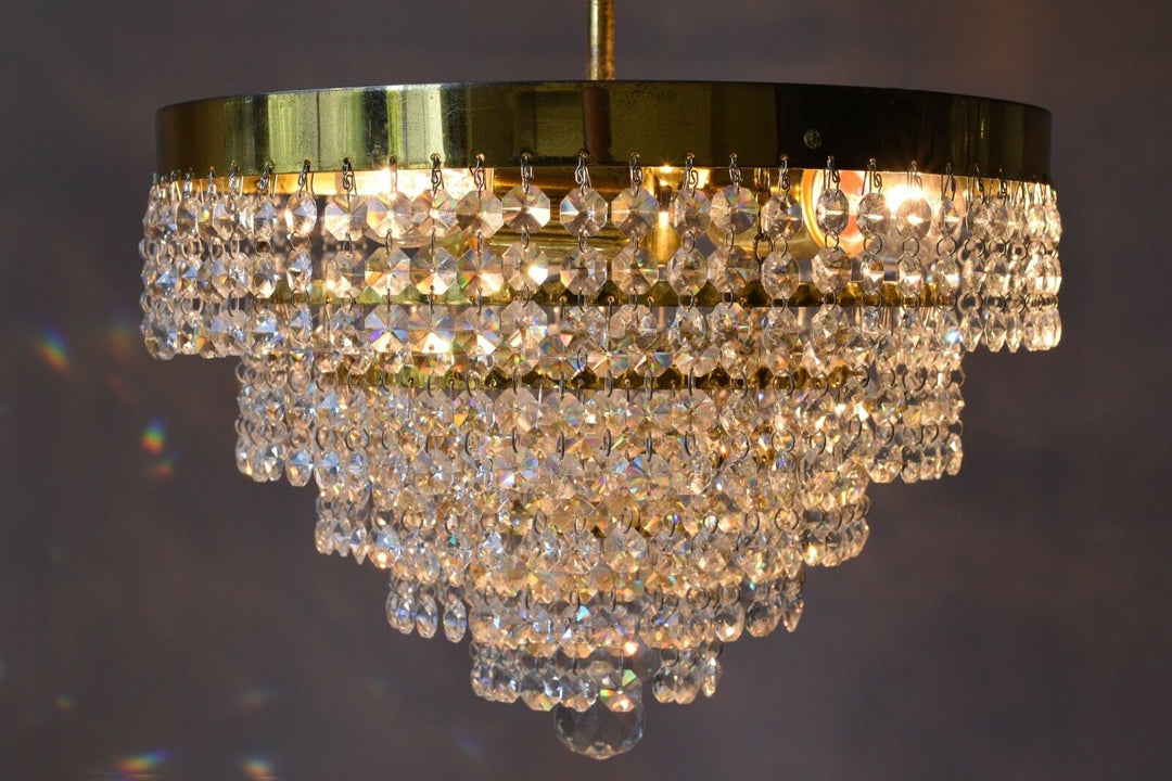 Flush Crystal Chandelier, Antique Hallway Vintage HomeLiving Kitchen lighting