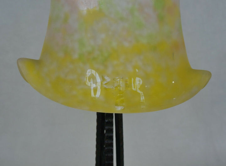 デュゲ　フランス製アールデコランプ　1930年　錬鉄製