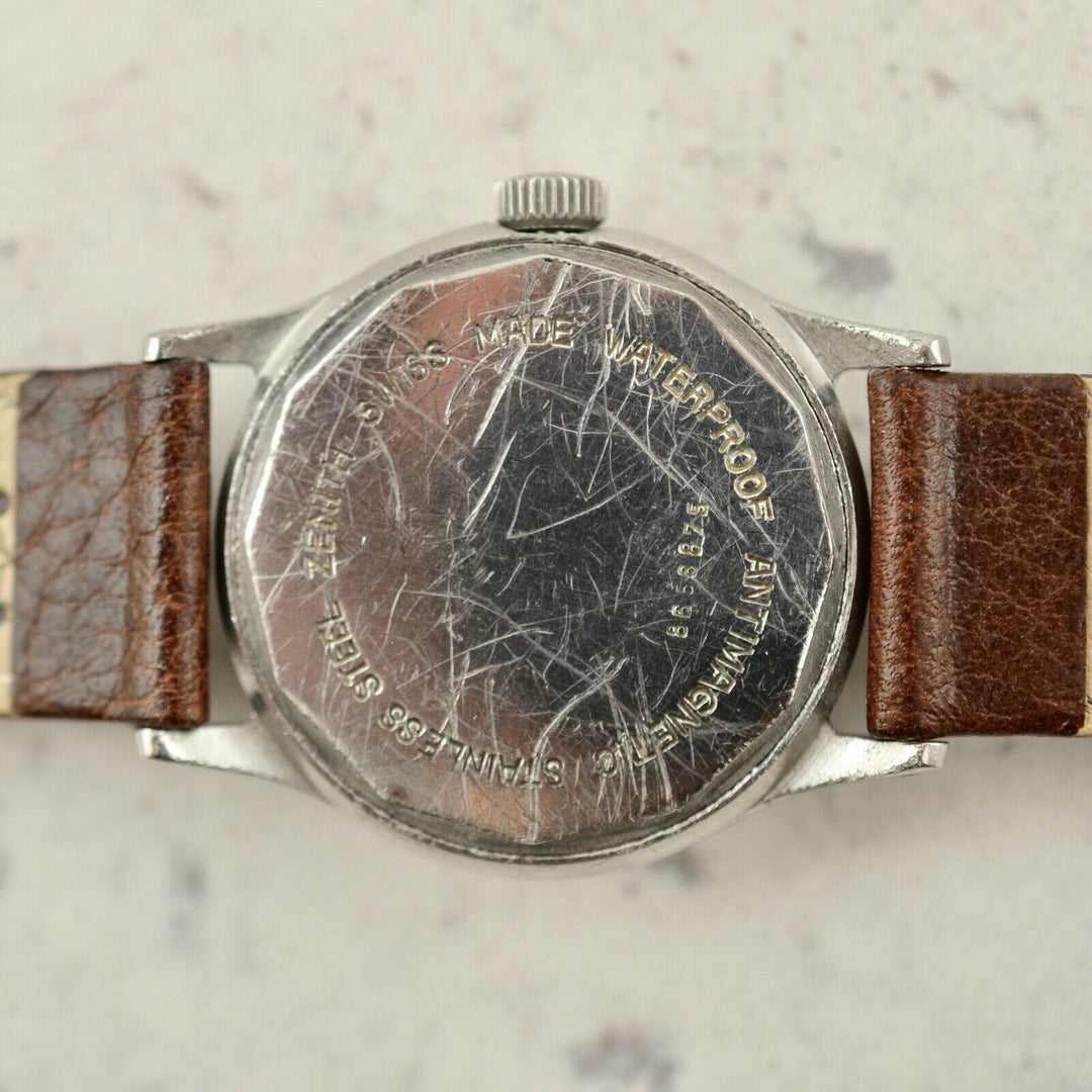 1950年　ヴィンテージ ゼニス　カラトラバ　ミリタリー　腕時計　126-6 スチール製