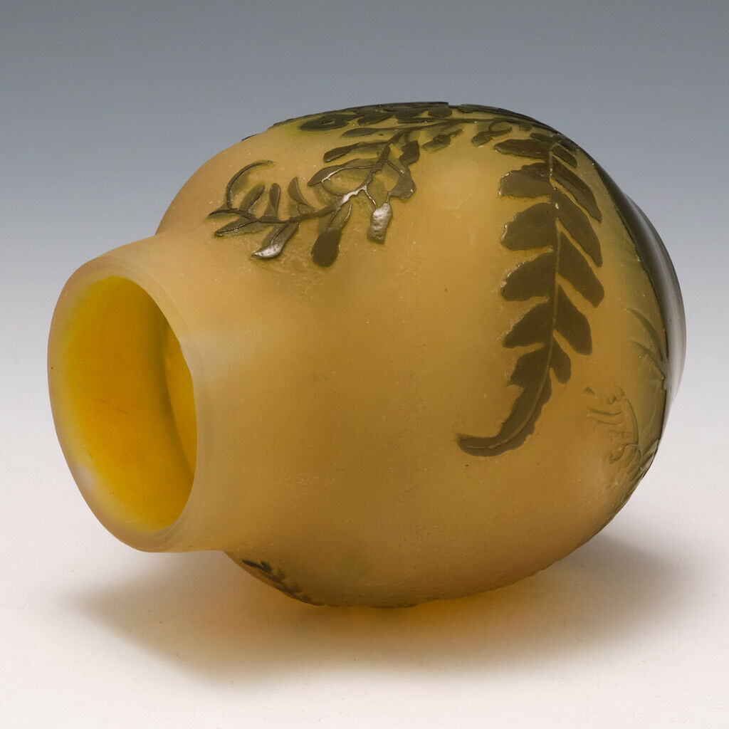 A Small Galle Cameo Glass Vase c1910
