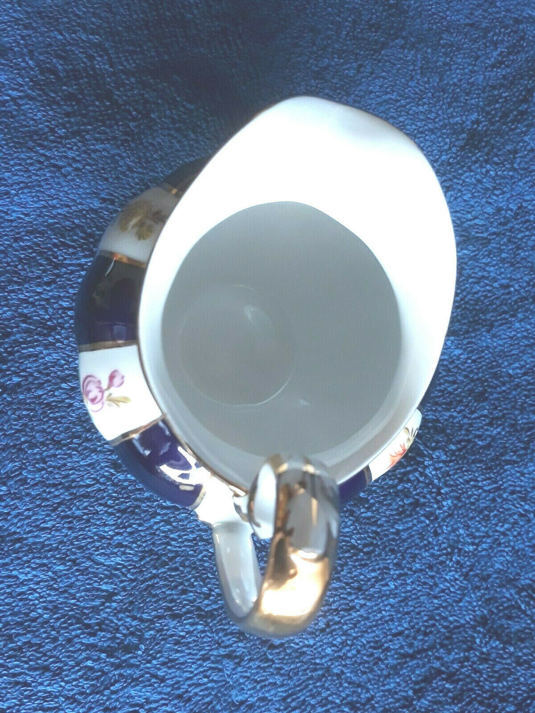 Sehr schönes Meissen Milchkännchen X-Form Kobaltblau -Selten-