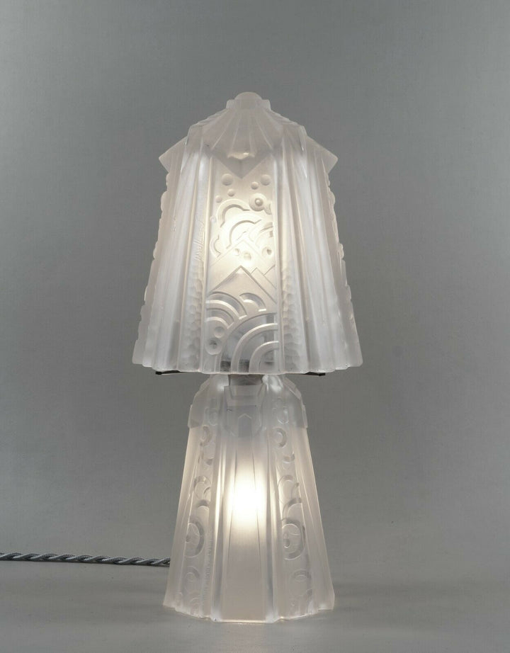ミューラー兄弟　フランス　アールデコ調　マッシュルーム型ランプ　1930年