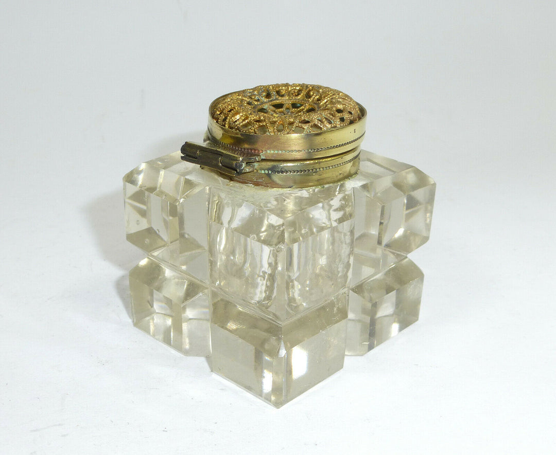Tintenfass um 1900 Baccarat Frankreich