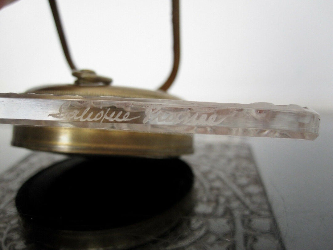 René Lalique : Pendulette Muguet art déco. R Lalique clock.